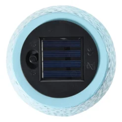 Solar tuinlamp op voet - blauw - ø13x28 cm