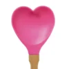 Spatel hartje - roze/bruin
