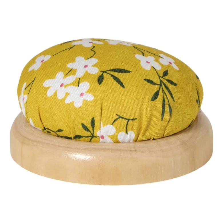 Speldenkussen bloemetjes - diverse varianten - ø7 cm