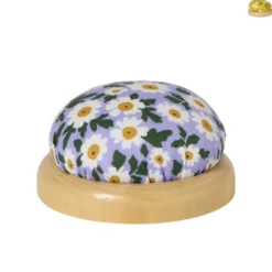 Speldenkussen bloemetjes - diverse varianten - ø7 cm
