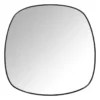 Spiegel basic - zwart - 32.5x32.5 cm