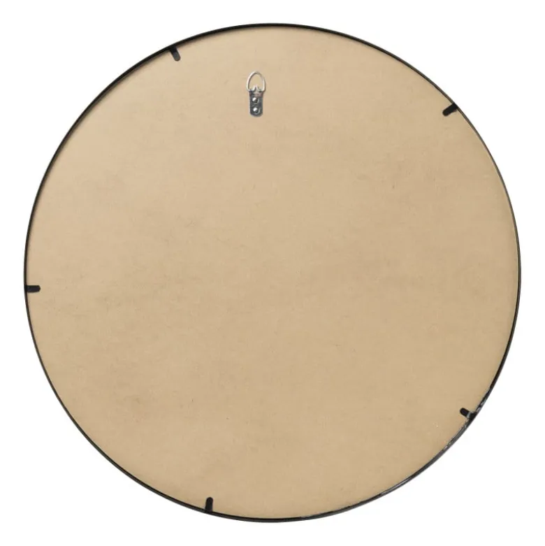 Spiegel rond met metalen lijst - diameter 60 cm