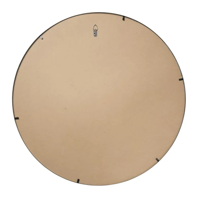 Spiegel rond met metalen lijst - diameter 80 cm