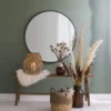 Spiegel rond met metalen lijst - diameter 70 cm