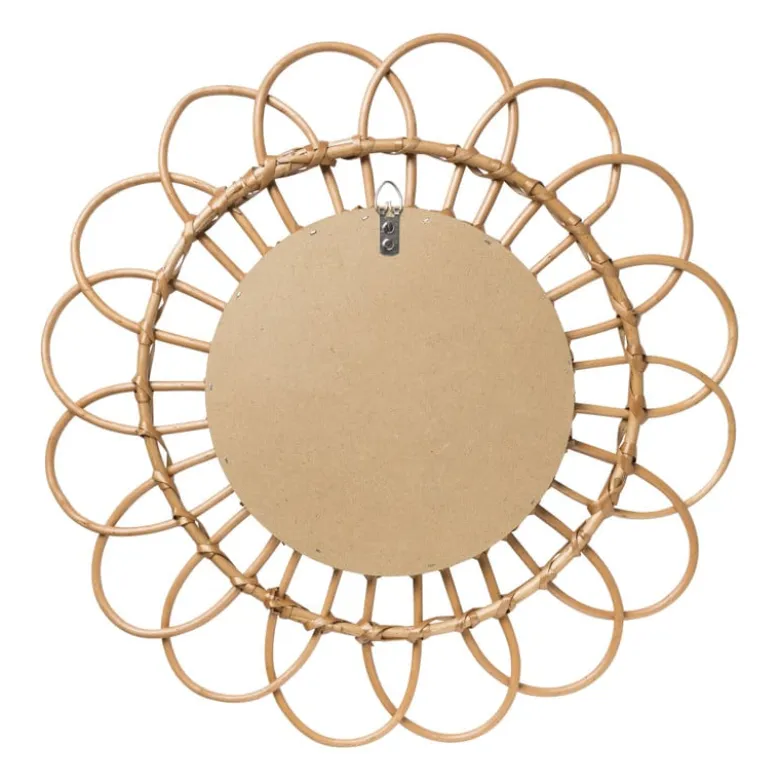 Spiegel rotan lijst - 50 cm