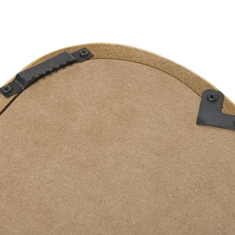 Spiegel rotan organisch - bruin - 32x49 cm