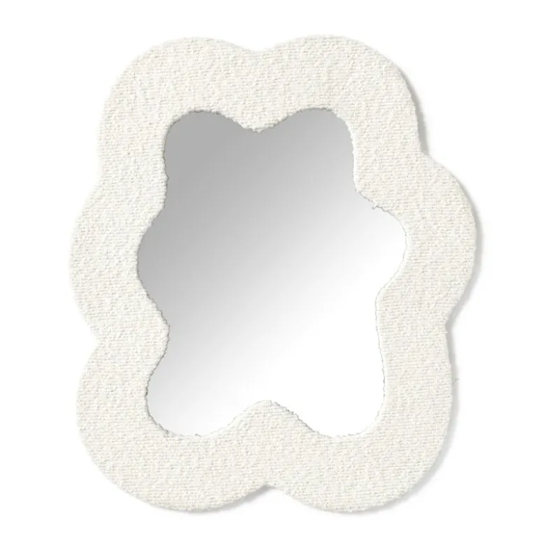 Spiegel teddy bloem - 40x34 cm