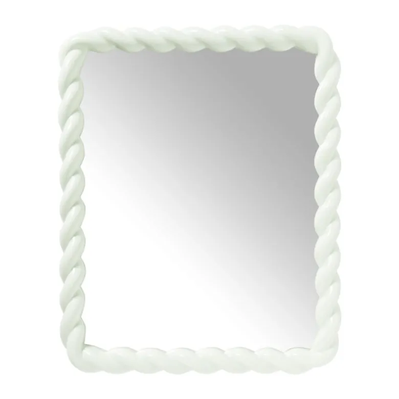 Spiegel twist - groen - 53x43 cm