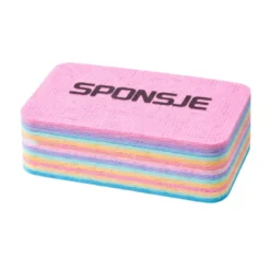 Sponsje regenboog peel-off