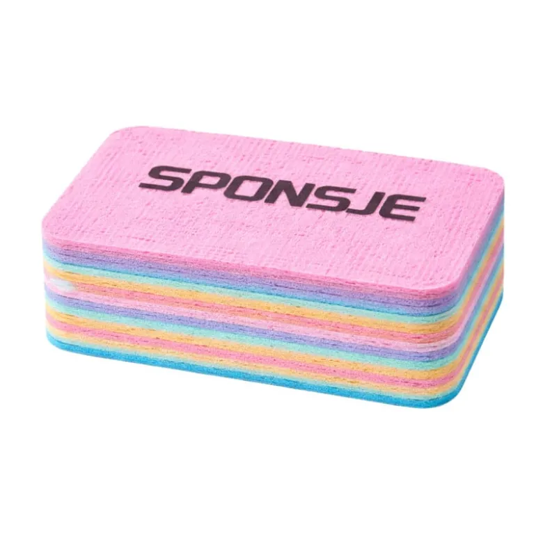 Sponsje regenboog peel-off