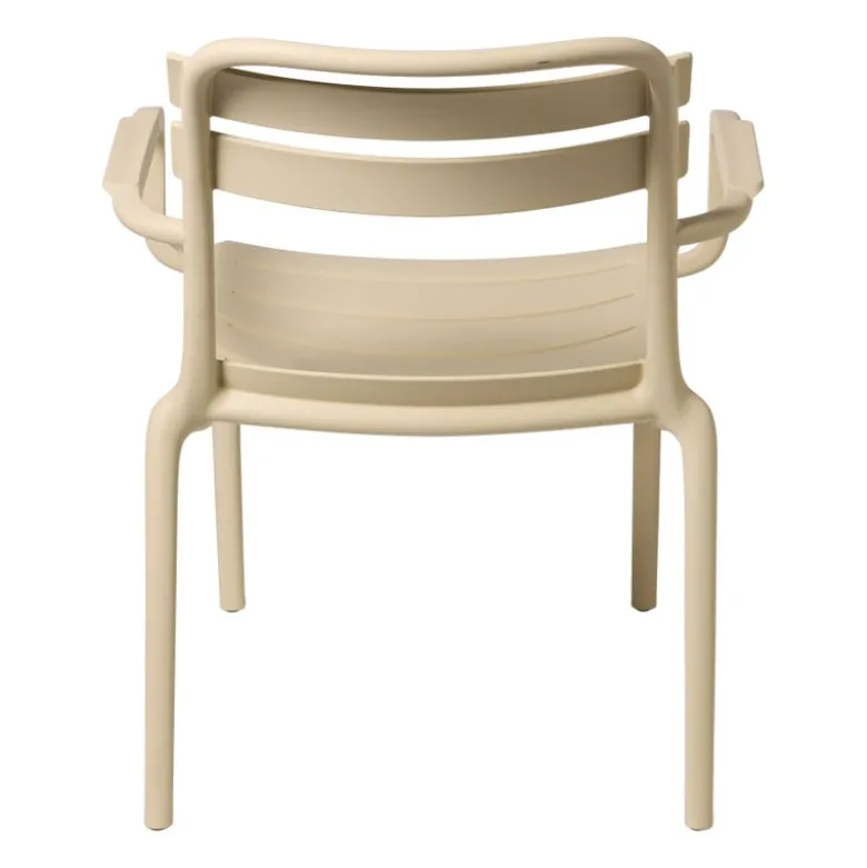 Stapelbare tuinfauteuil Napoli - beige - 75.5x68x65 cm