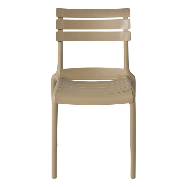 Stapelbare tuinstoel Napoli - taupe - 83x55x48 cm