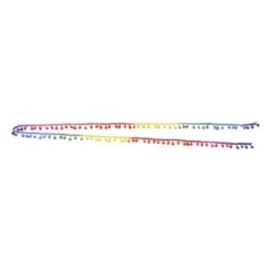 Stoffenband met pompons - set van 2 - 200 cm