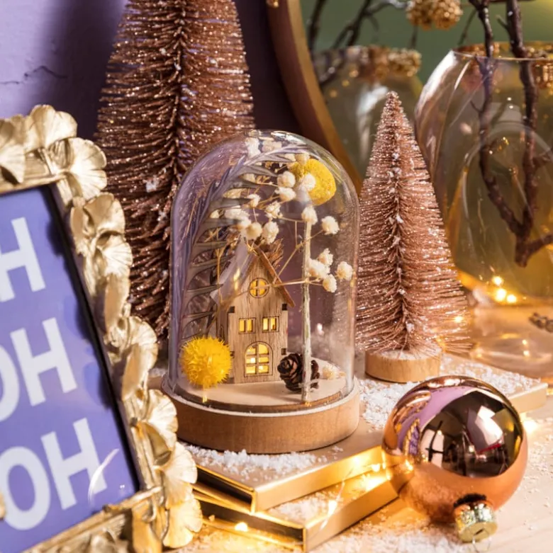Stolp kerst - droogbloemen