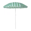 Strandparasol streep - groen/blauw - ø160x180 cm