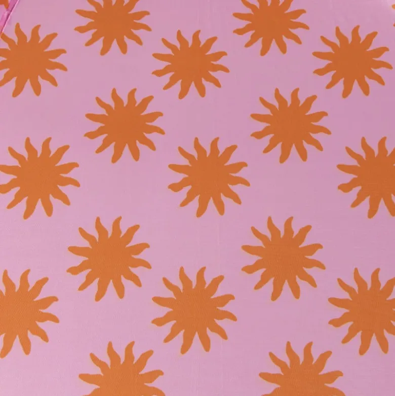 Strandparasol zonnetjes - roze/oranje - ø160x180 cm