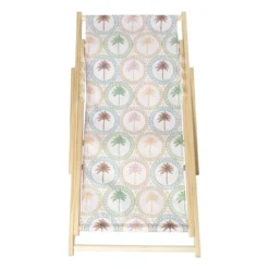 Strandstoel palmbomen - multikleur - 92x82x58 cm