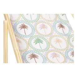 Strandstoel palmbomen - multikleur - 92x82x58 cm