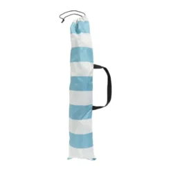 Strandtent - blauw/wit - 220x120 cm