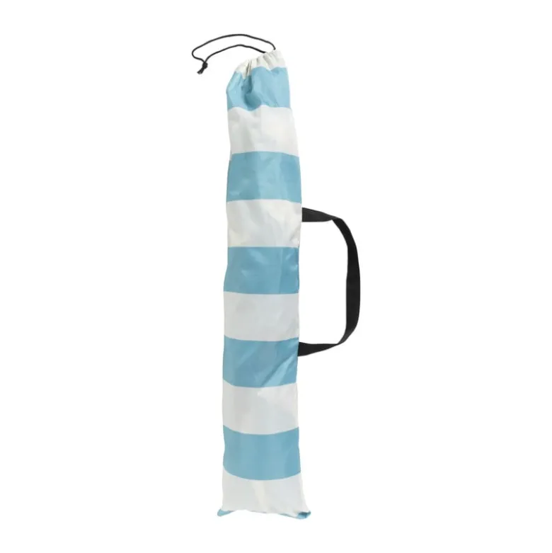 Strandtent - blauw/wit - 220x120 cm