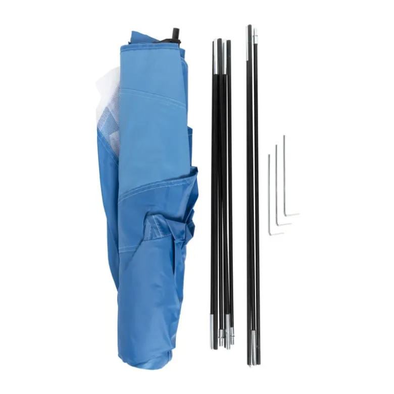 Strandtent - blauw - 220x120 cm