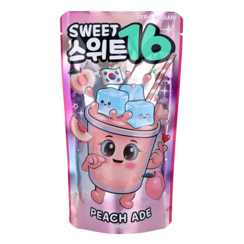 Sweet16 peach pouch drink ADE - 200 ml