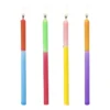 Taartkaarsen dip-dye - multikleur - set van 12