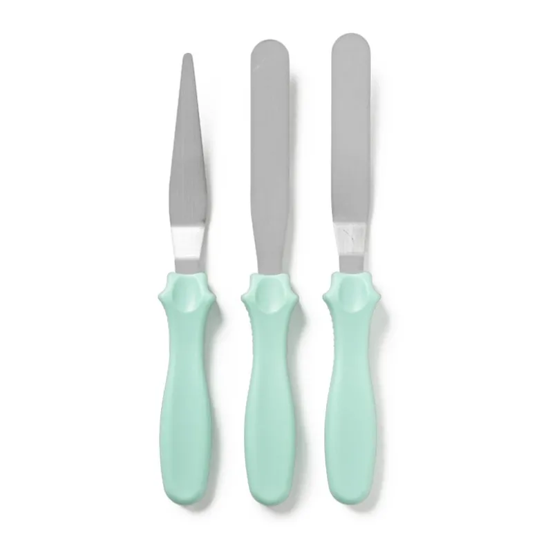 Taartspatel - mint - set van 3