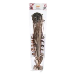 Tafeldecoratie happy birthday - rosé goud - 42 cm