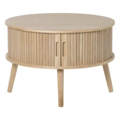 Tafel/kast Uppsala rond - naturel - ø60x40 cm