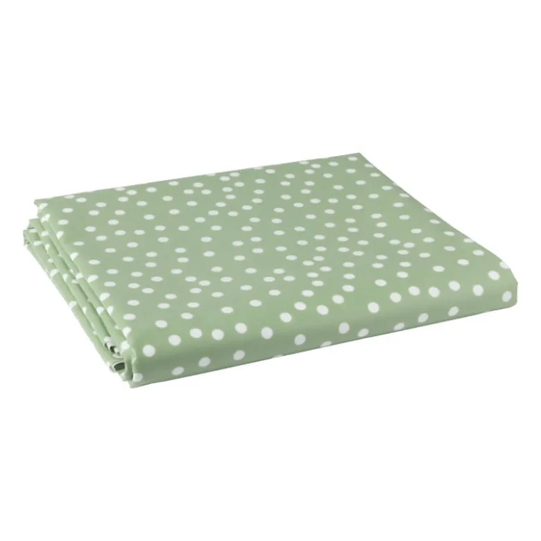 Tafelkleed dots - groen/wit - 150x220 cm