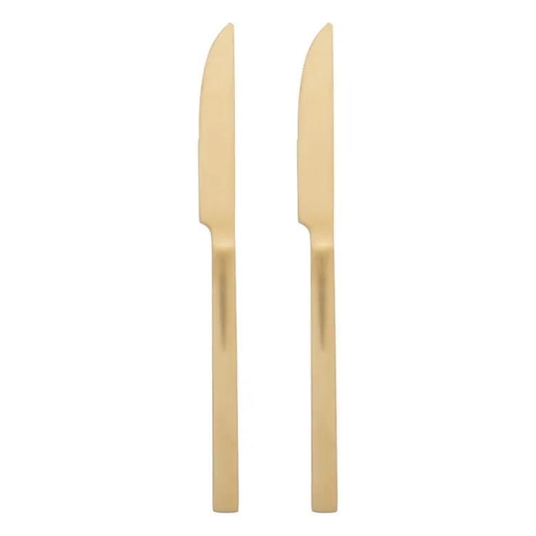 Tafelmessen - goudkleurig - set van 2