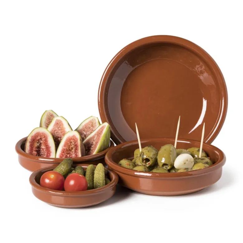 Tapasbakje klei - bruin - ⌀14 cm