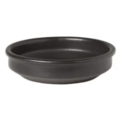 Tapasbakje klei - zwart - ⌀16 cm
