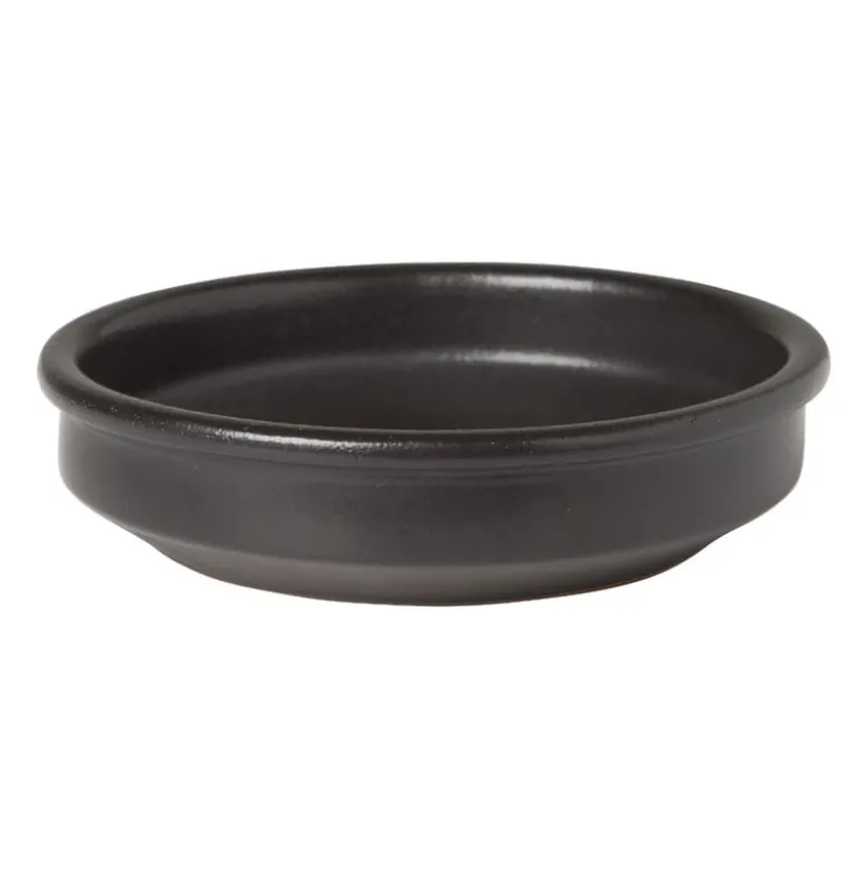 Tapasbakje klei - zwart - ⌀10 cm