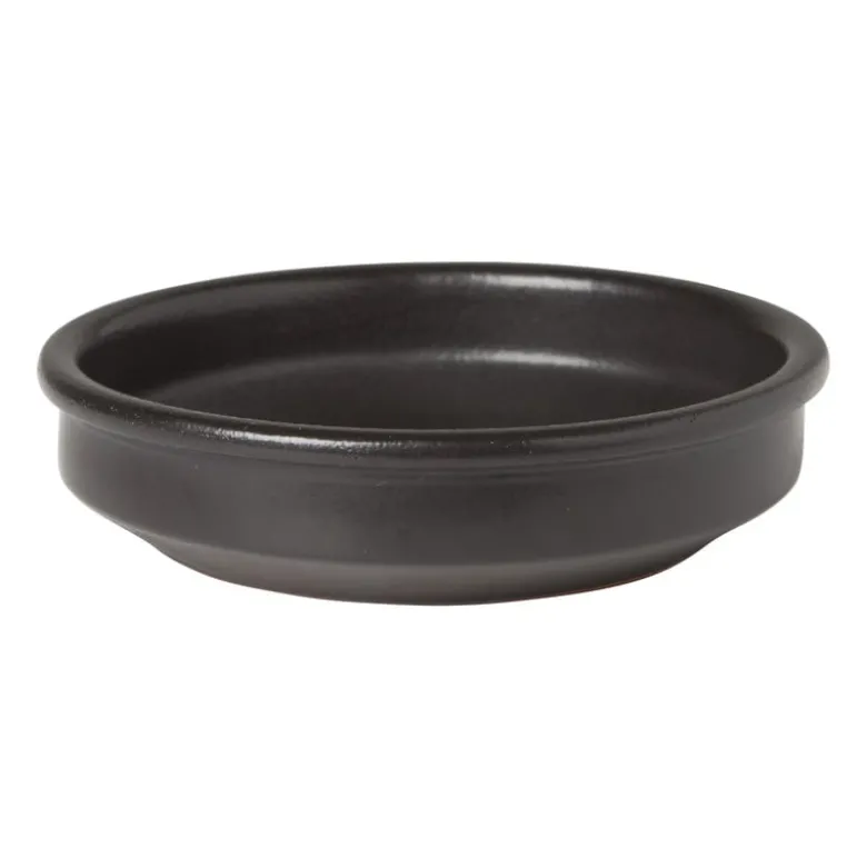 Tapasbakje klei - zwart - ⌀14 cm