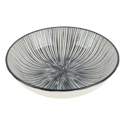 Tapas schaaltje Sevilla - zwarte lijnen - ø14x3,5 cm