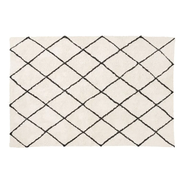 Tapijt berber - naturel/zwart - 120x180 cm