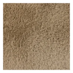 Tapijt fluffy rond - bruin - ø120 cm