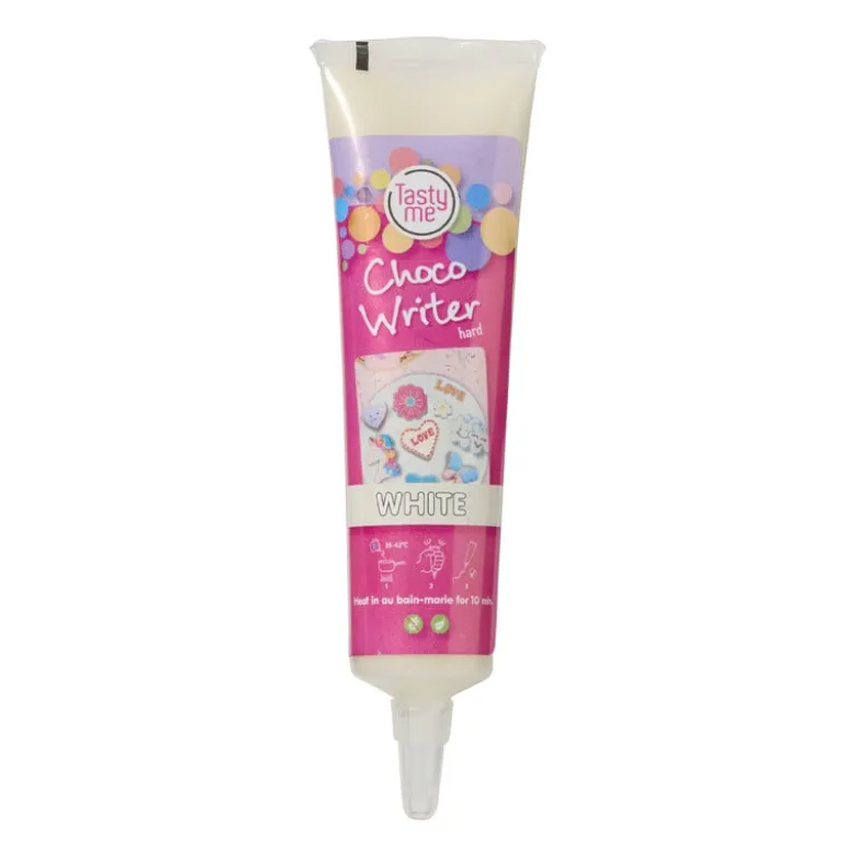 Tasty Me choco schrijftube - wit - 31 gram