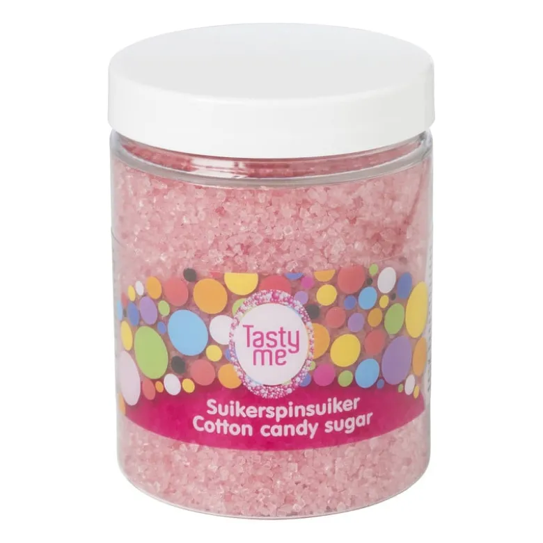 Tasty Me suikerspinsuiker - aardbei/roze - 250 gram