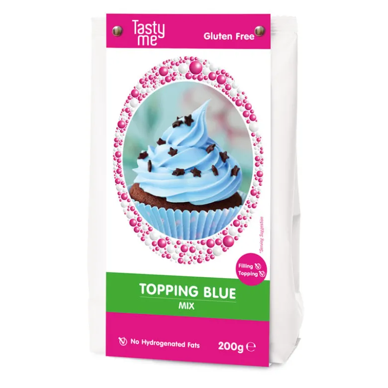 Tasty Me topping cream - blauw - 200 gram