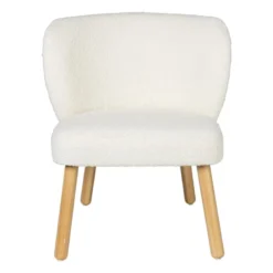 Teddy fauteuil - Troyes - wit - 68.5x60x59.5 cm