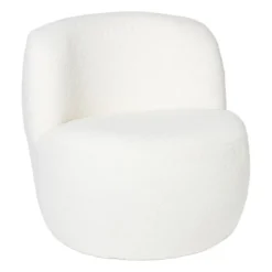 Teddy fauteuil - wit - ø73.5x71.5 cm