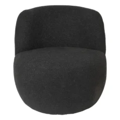 Teddy fauteuil - zwart - ø73.5x71.5 cm