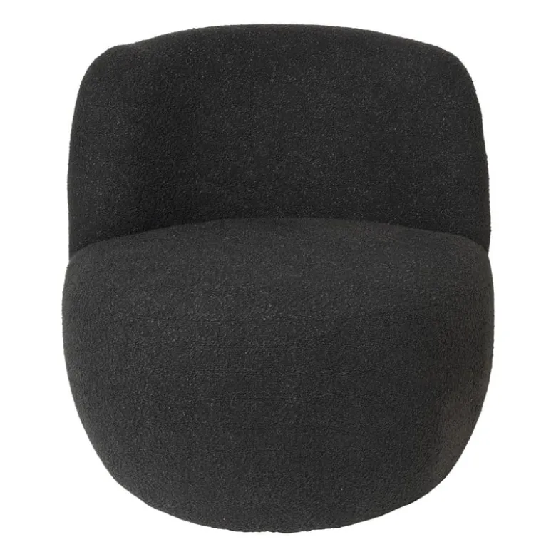 Teddy fauteuil - zwart - ø73.5x71.5 cm