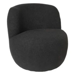 Teddy fauteuil - zwart - ø73.5x71.5 cm