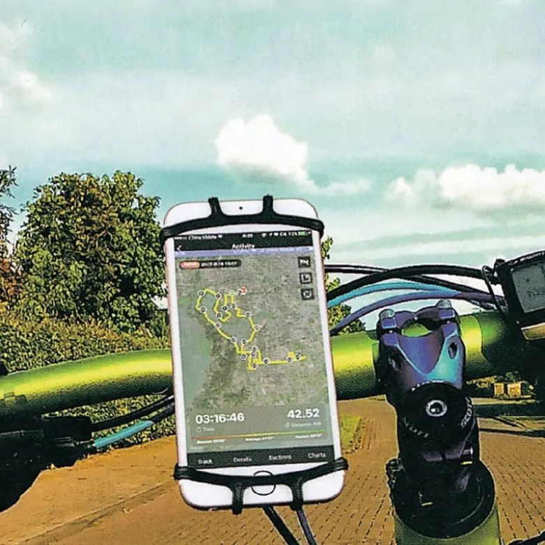 Telefoonhouder fiets - zwart