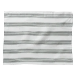 Theedoeken set van 3 - groen/wit - 45x65 cm
