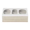 Theedoos organisch - 6 vakken - 26x16x7 cm